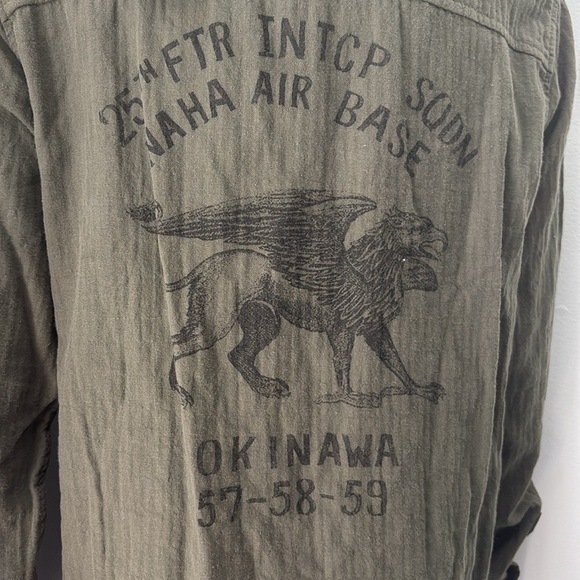 Kooples Printed Army Shirt Large NEW - Picture 3 of 8